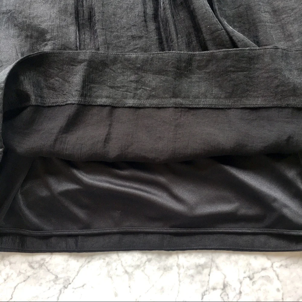 Alexia Admor Jewel Black Satin Trapeze Dress - Picture 5 of 10